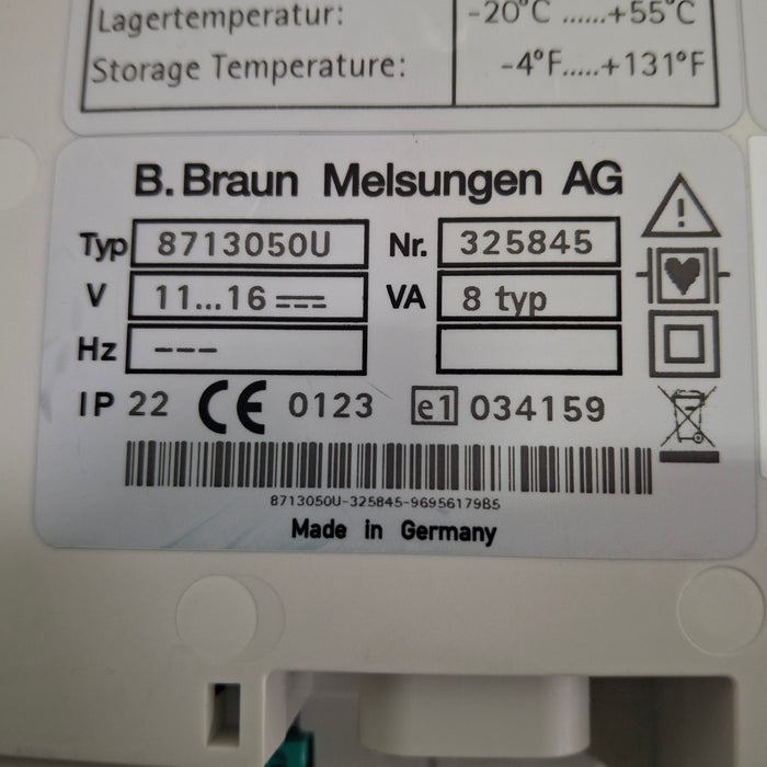 B. Braun Infusomat Space w/AC Adapter Infusion Pump