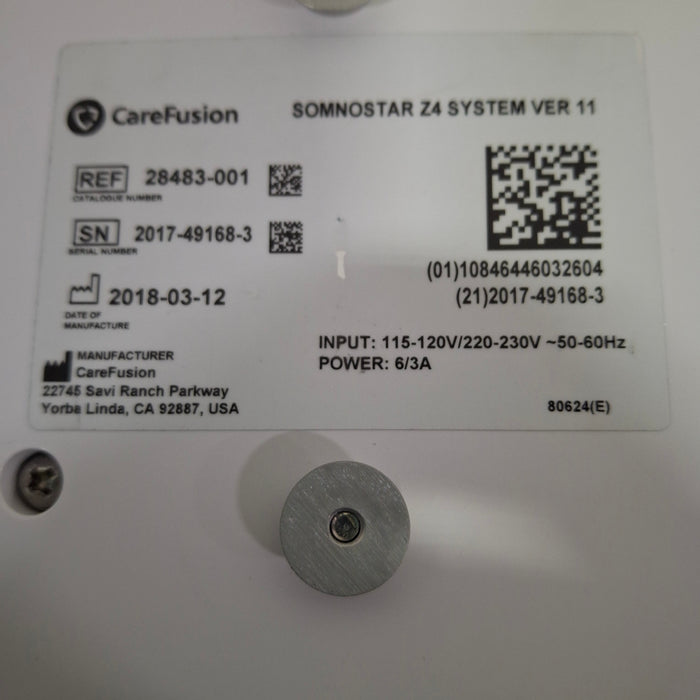 CareFusion SomnoStar Z4 Sleep Diagnostic System