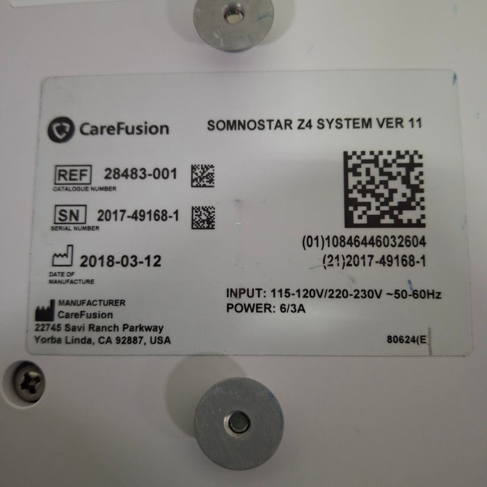 CareFusion SomnoStar Z4 Sleep Diagnostic System