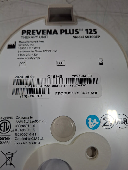 KCI Prevena Plus 125 Therapy Unit