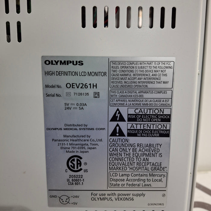Olympus OEV261H 26" LCD Endoscopy Monitor