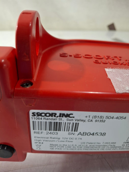 SSCOR, Inc. 2403 Quickdraw Handheld Aspirator