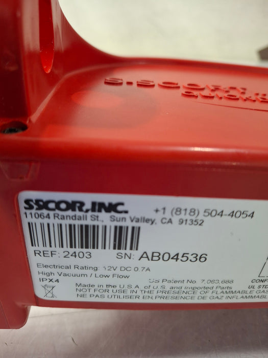 SSCOR, Inc. 2403 Quickdraw Handheld Aspirator