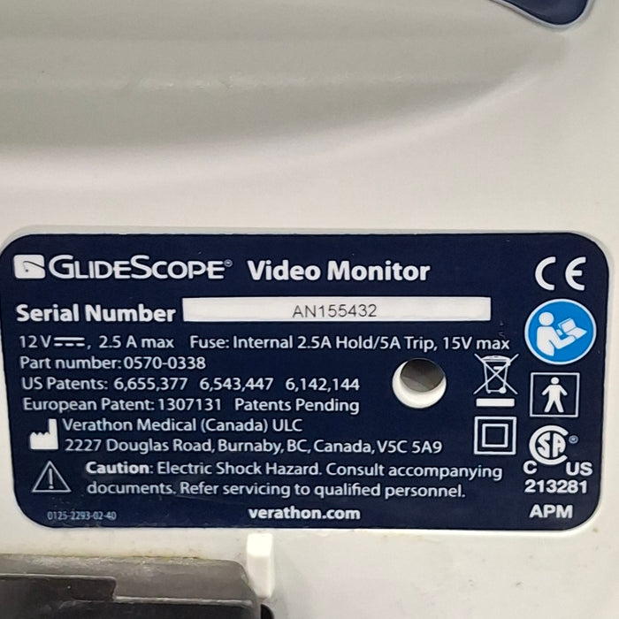 Verathon Medical, Inc Glidescope Video Laryngoscope