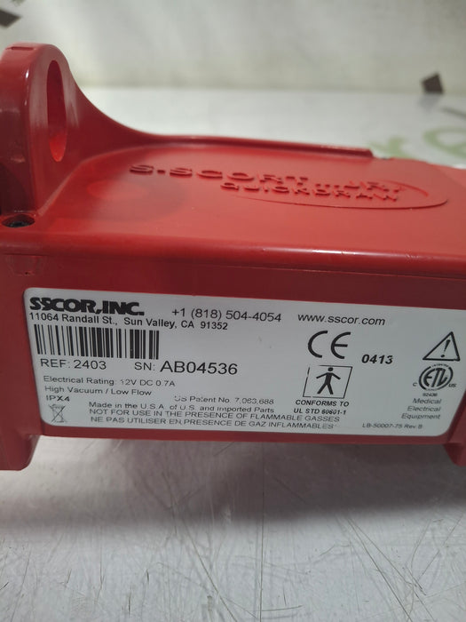SSCOR, Inc. 2403 Quickdraw Handheld Aspirator