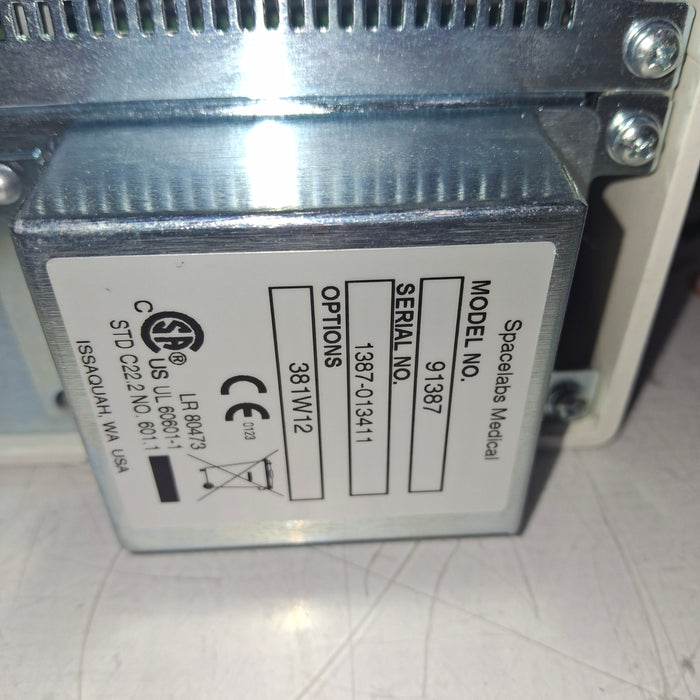 Spacelabs Healthcare Ultraview SL 91387 Patient Monitor