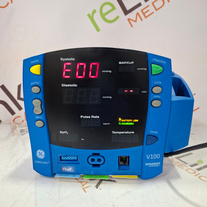 GE Healthcare Dinamap V100 - NIBP, SpO2, Temp Vital Signs Monitor