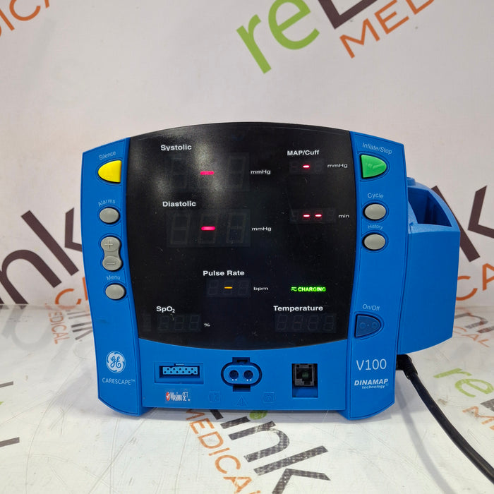 GE Healthcare Dinamap V100 - NIBP, SpO2, Temp Vital Signs Monitor