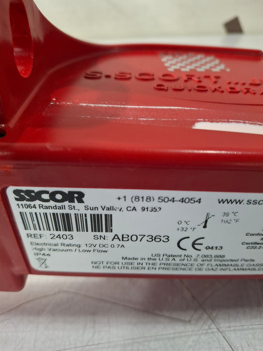 SSCOR, Inc. 2403 Quickdraw Handheld Aspirator
