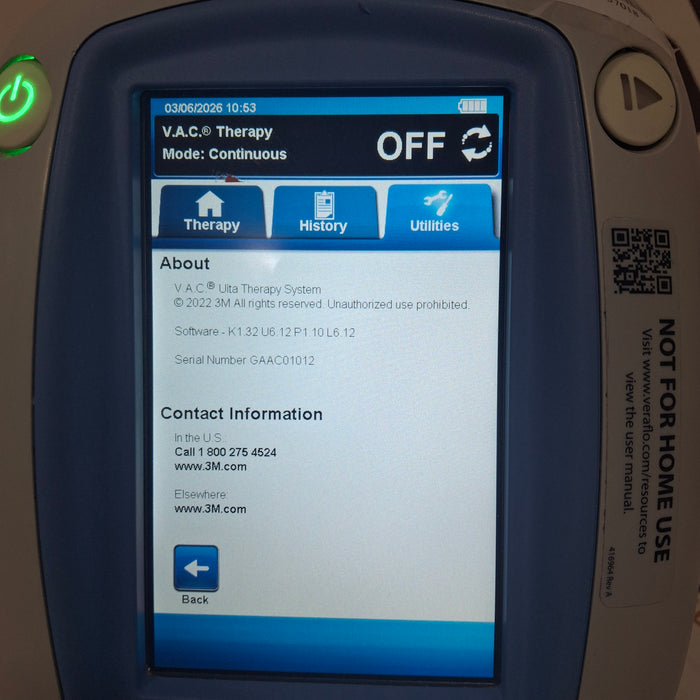 3M 3M V.A.C. Ulta Therapy Unit Surgical Equipment reLink Online