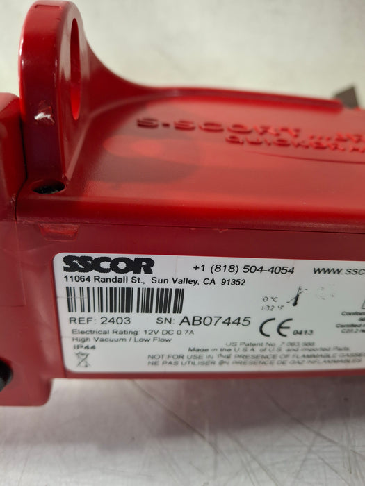 SSCOR, Inc. 2403 Quickdraw Handheld Aspirator