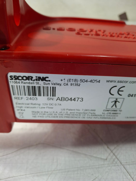 SSCOR, Inc. 2403 Quickdraw Handheld Aspirator