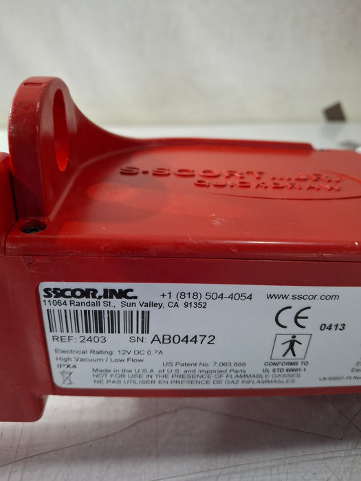 SSCOR, Inc. 2403 Quickdraw Handheld Aspirator