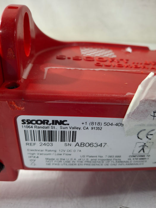 SSCOR, Inc. 2403 Quickdraw Handheld Aspirator