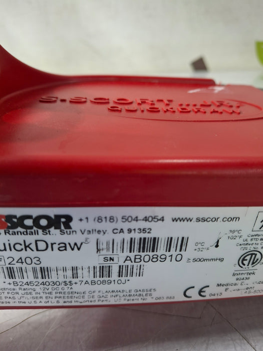 SSCOR, Inc. 2403 Quickdraw Handheld Aspirator