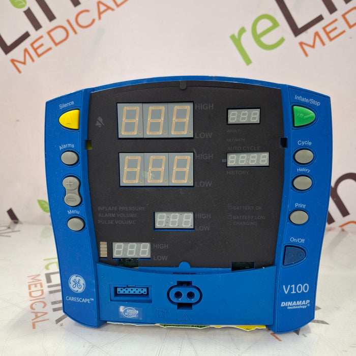 GE Healthcare Dinamap V100 - NIBP, SpO2 Vital Signs Monitor