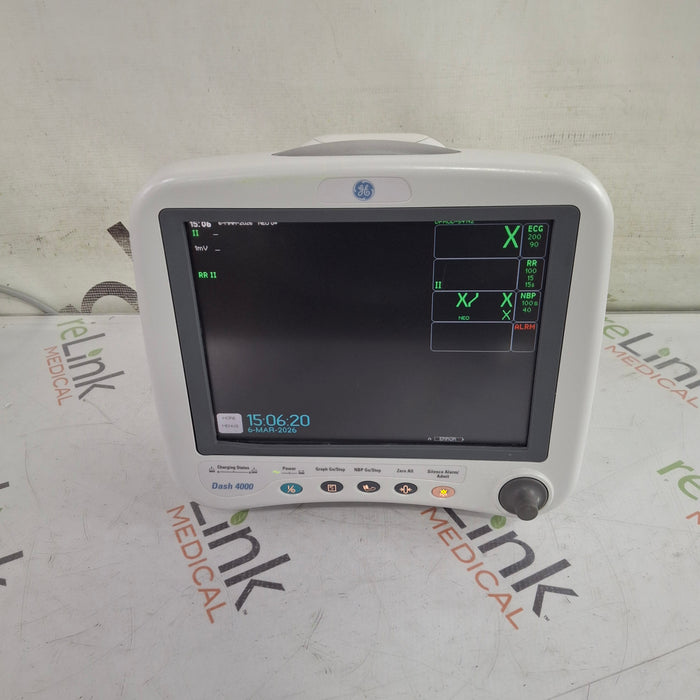 GE Healthcare Dash 4000 - GE/Nellcor SpO2 Patient Monitor