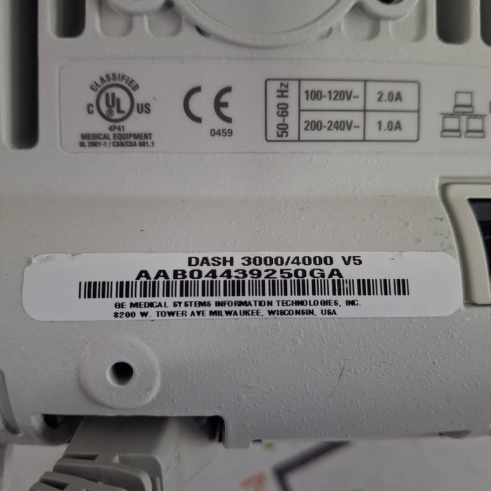 GE Healthcare Dash 4000 - GE/Nellcor SpO2 Patient Monitor