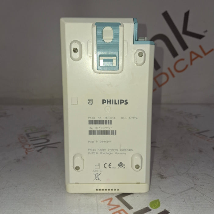 Philips M3001A-A01C06 Fast SpO2, NIBP, ECG, Temp, IBP MMS Module
