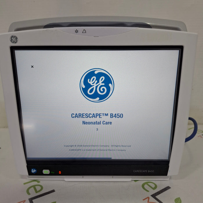 GE Healthcare Carescape B450 Neonatal Care Patient Monitor