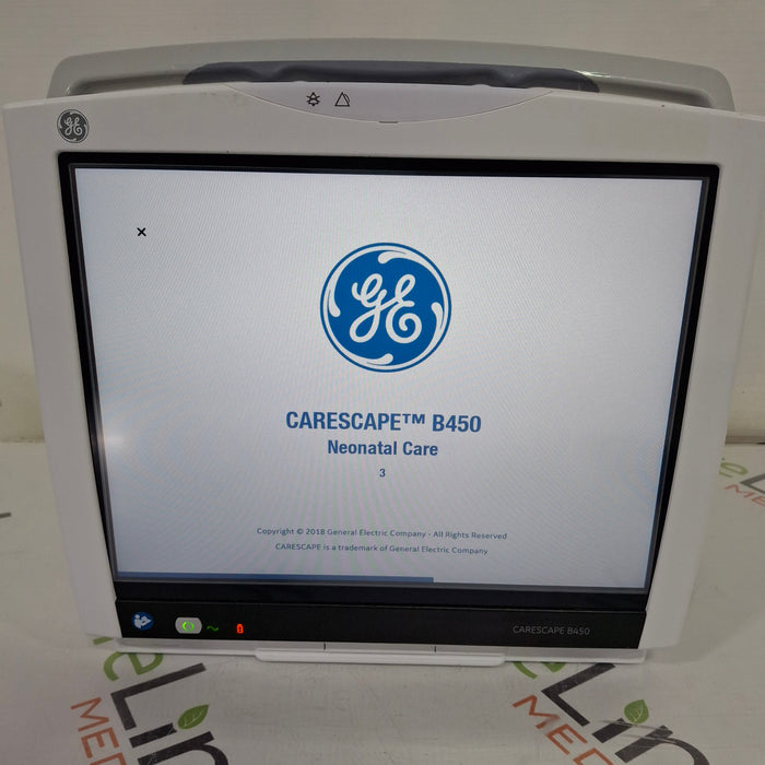 GE Healthcare Carescape B450 Neonatal Care Patient Monitor