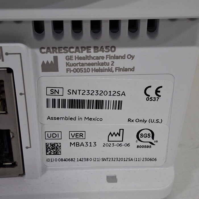 GE Healthcare Carescape B450 Neonatal Care Patient Monitor