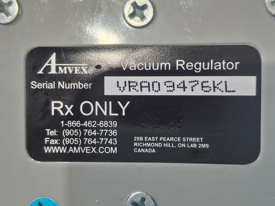 Amvex Vacuum Regulator