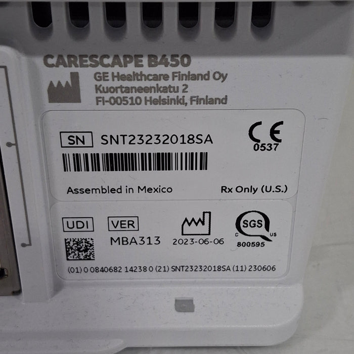 GE Healthcare GE Healthcare Carescape B450 Neonatal Care Patient Monitor Patient Monitors reLink Online