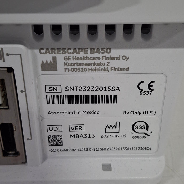 GE Healthcare Carescape B450 Neonatal Care Patient Monitor