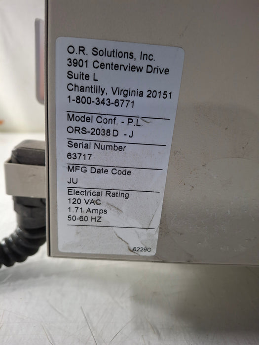 OR Solutions ORS-2038D Solution Warmer