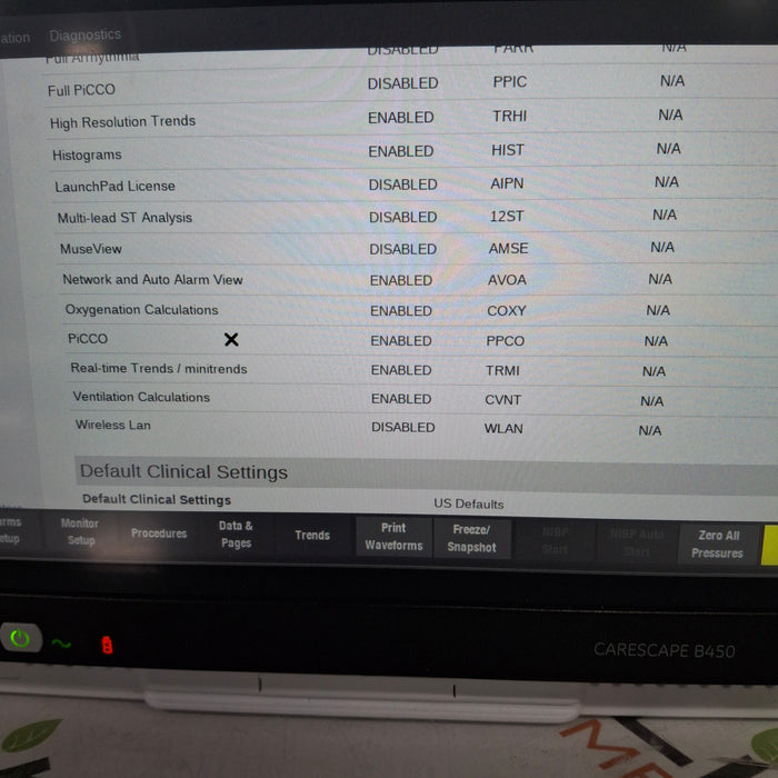 GE Healthcare Carescape B450 Neonatal Care Patient Monitor