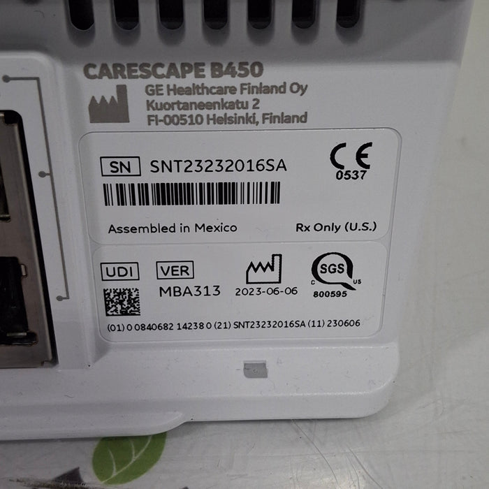 GE Healthcare Carescape B450 Neonatal Care Patient Monitor