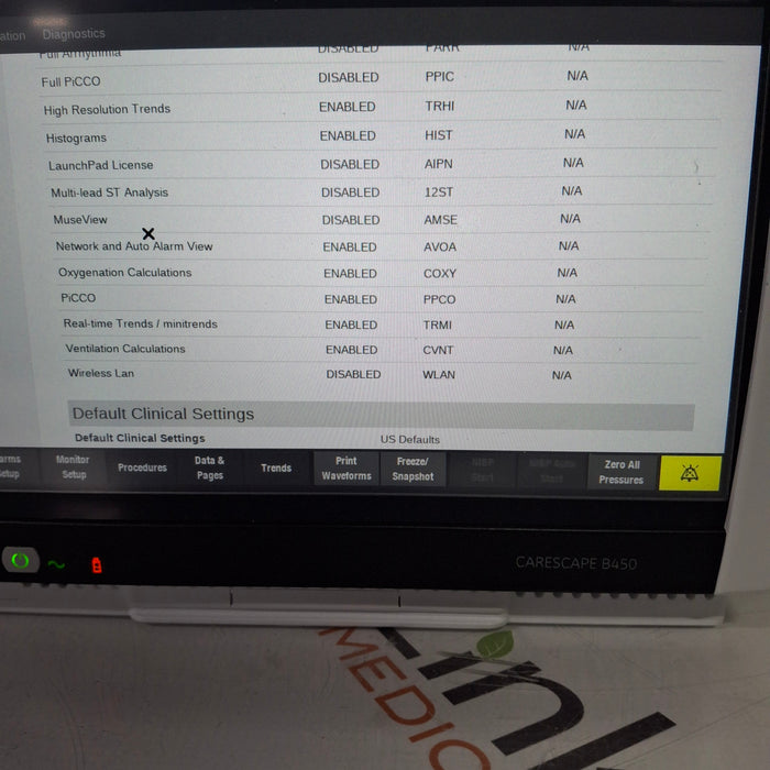 GE Healthcare Carescape B450 Neonatal Care Patient Monitor