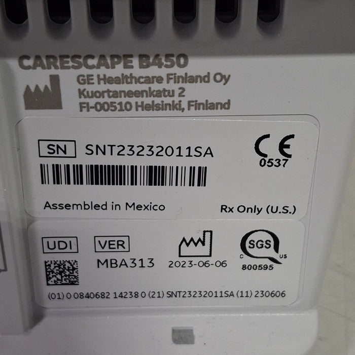 GE Healthcare Carescape B450 Neonatal Care Patient Monitor
