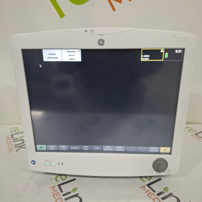GE Healthcare Carescape B650 Critical Care Patient Monitor