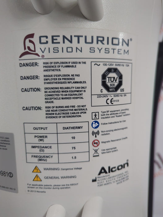 Alcon Laboratories Inc Centurion Vision System