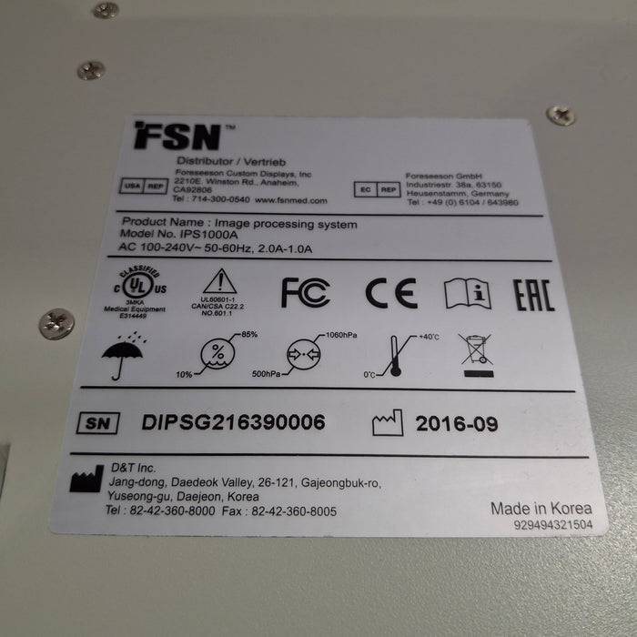 FSN Medical Technologies IPS1000A Medical Control Unit