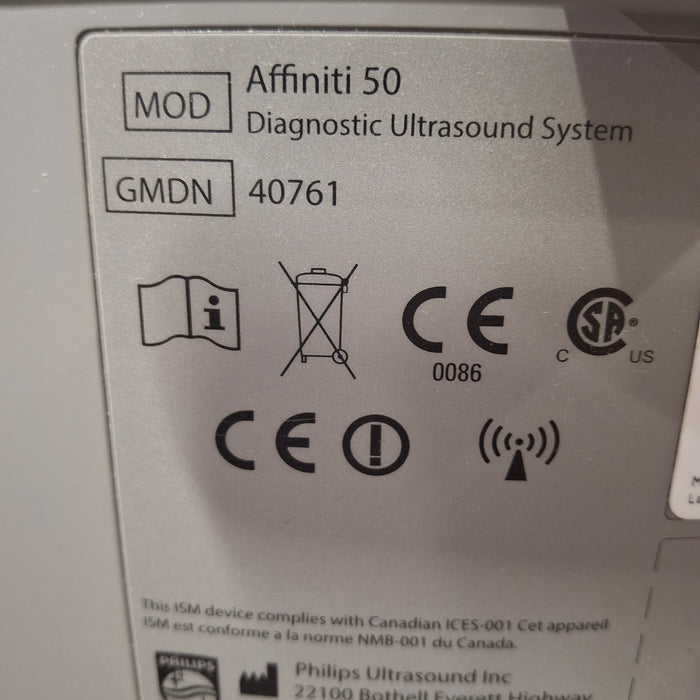 Philips Affiniti 50 Diagnostic Ultrasound System