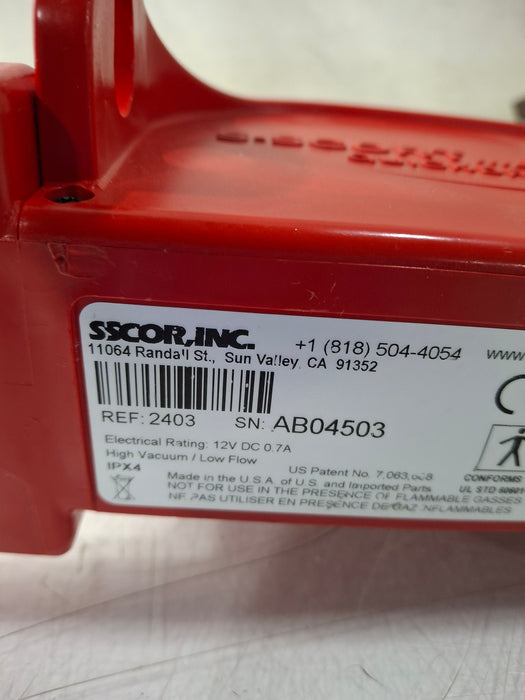 SSCOR, Inc. 2403 Quickdraw Handheld Aspirator