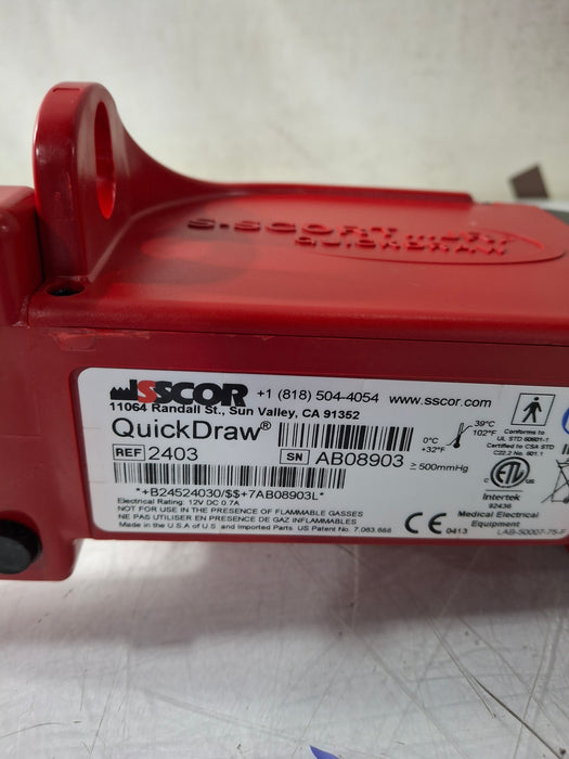 SSCOR, Inc. 2403 Quickdraw Handheld Aspirator