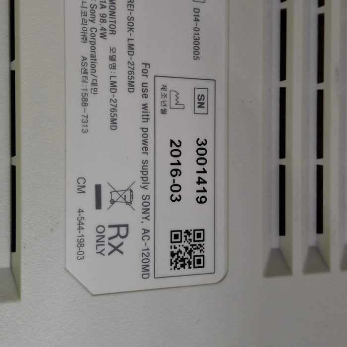 Sony Sony LMD-2765MD Surgical Monitor Surgical Equipment reLink Online