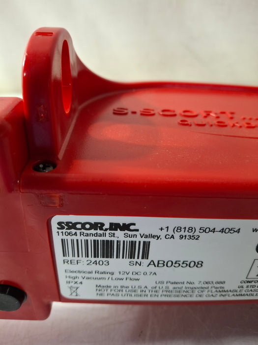 SSCOR, Inc. 2403 Quickdraw Handheld Aspirator