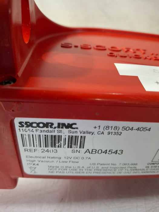 SSCOR, Inc. 2403 Quickdraw Handheld Aspirator