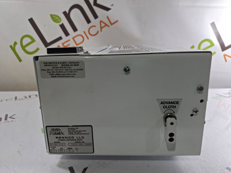 Rennco, Inc LS18D Heat Sealer