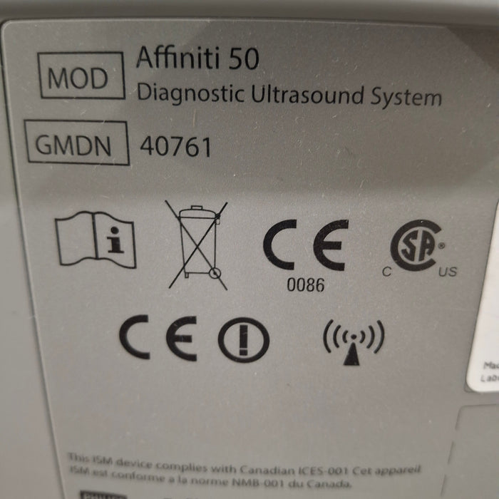 Philips Affiniti 50 Diagnostic Ultrasound System