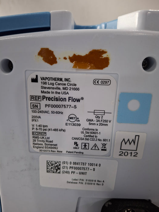 Vapotherm Precision Flow Meter Humidifier
