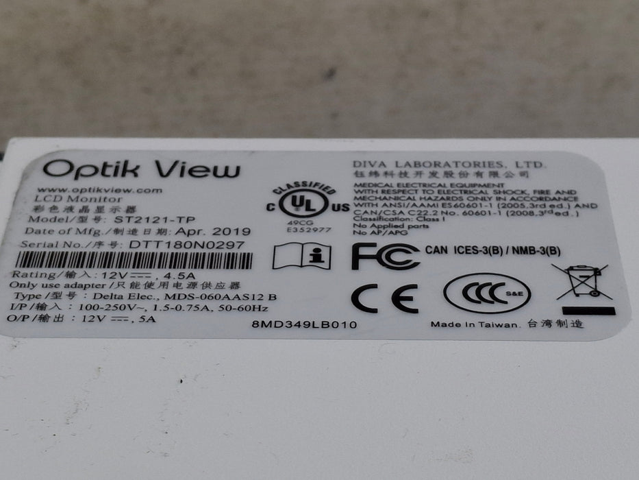 Diva Laboratories Optik View LCD Monitor