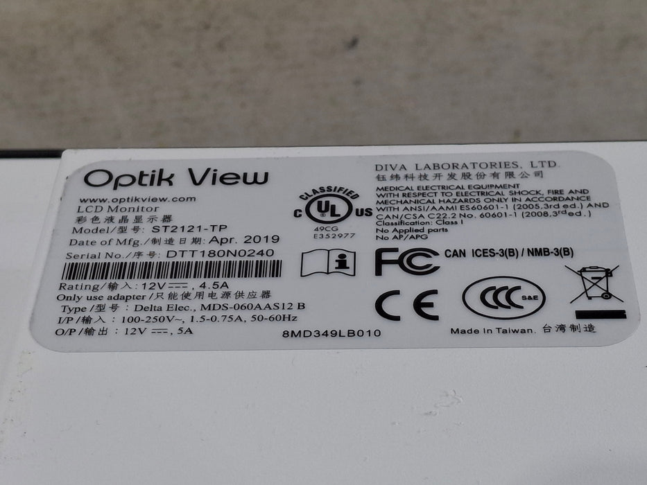 Diva Laboratories Optik View LCD Monitor