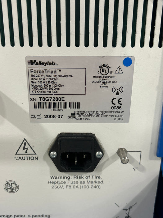 Covidien Force Triad 3.8-4.0 Electrosurgical Unit