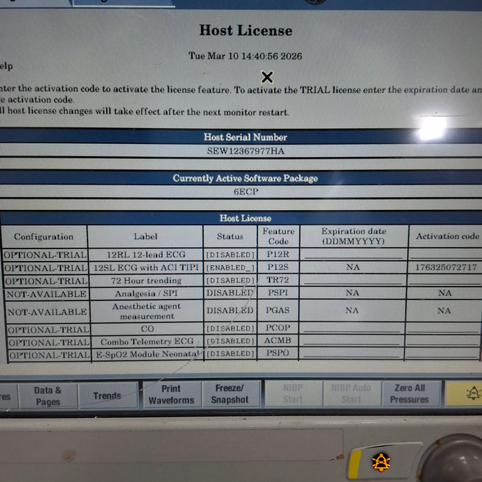 GE Healthcare GE Healthcare Carescape B650 Emergency Care Patient Monitor Patient Monitors reLink Online